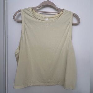 All in Motion Light Yellow Muscle Tee